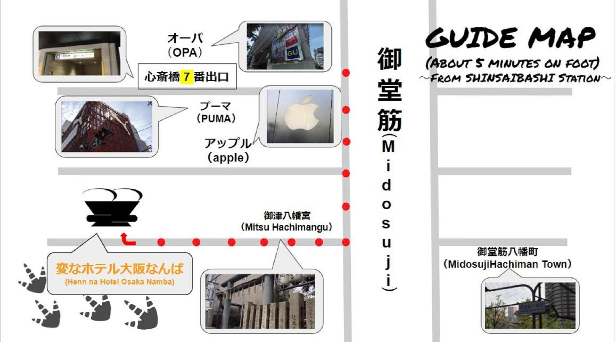 Henn Na Hotel Osaka Namba Kültér fotó